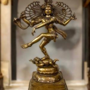 Vintage Balinese Nataraja | 23" x 15" x 10" | Lost Wax Bronze | Dancing Shiva Cosmic Dance | Island Temple Art | Sacred Sculpture | Jaipurio